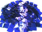 110 Mosaic Tiles 1 2  Sparkling Cobalt Blue Waterglass Transparent Stained Glass