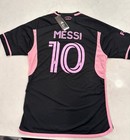Adidas Miami Cf Lionel Messi Black   Pink Soccer Jersey Women   s Medium Slim Fit