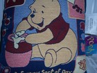 Vintage Disney Winnie The Pooh Accent Throw Pillow Crown Crafts Inc  13   x13  New