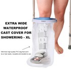 Pp Waterproof Foot Cover Shower Waterproof Cover Leg Cover 98cm 60cm Pvc Us