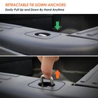 4x Truck Bed Tie Down Anchors Retractable D Rings For 1998-2014 Ford F150 Raptor