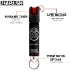 Police Magnum Pepper Spray  75oz Keyring Personal Safety Self Defense Protection