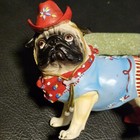 Westland Howdy Partner Pugnacious Pug Cowboy Dog Boots 4  X 4  Western Read