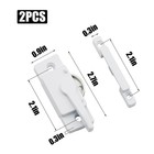 2 Pack Windows Sash Lock  White Window Latches For Single-hung And Double-hung W