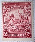 Travelstamps  1946 Barbados Stamp Sc  195  Mint  Original Gum Never Hinged  2d