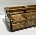 Vintage Wooden Japanese Valet Tray With Drawer Mcm Mid Century Modern 