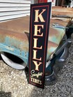 Antique Vintage Old Style Kelly Springfield Ties Sign  