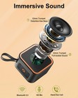Portable Bluetooth Speaker  Wireless Speaker With Lights  Built-in Mic Blueto   