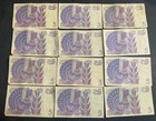 12 Swedish 5 Kronor Banknotes - 12 X 5 Sek Sweden Krona Old Rare Uncommon