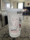 Vintage 1950s Ocean City Md Frosted Beer Glass Boardwalk Ocean Downs Dunes Mcm