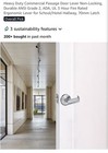 Heavy Duty Commercial Passage Door Lever  Satin Chrome Finish