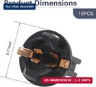 10 Pcs Dash Light Bulbs Base  T10 Twist Lock Wedge Socket  Instrument Panel Ligh