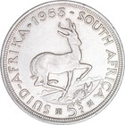 1953 South Africa Silver 5 Shillings   Au