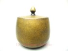 Collected Ancient China Bronze Carving Storage Box Jar Pots Buddhism Decoration