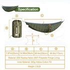 Double Hammock Underquilt Warm Outdoor Thermal Blankt Camping Hiking Backpacking