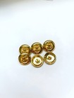 Chanel Gold Detailed Button Stamped   6 Pc Bundle 20mm
