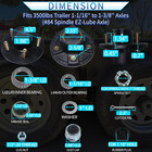 Trailer Hubs 5 Lug 4 5 5x4 5 For 3500lb 1-1 16   To 1-3 8    84 Tapered Trailer 
