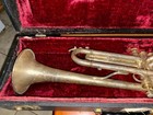 Antique vintage Premier American Trumpet W  Case