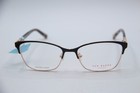 New Ted Baker B248 Blk Black Gold Havana Authentic Frames Eyeglasses 53-16