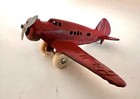 1930 s Vintage Barclay U s  Army Airplane - Cast Iron - Very Good - Htf Plane