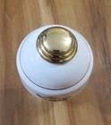 Vtg Porcelain Brass Bed Post Finial Knob Replacement Floral Shabby Chic 1 Pc