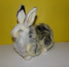 2010 Hansa Portraits Of Nature Mixed Black Yellow Realistic Plush Rabbit 8  Long
