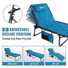 Villey Oversized Padded Chaise Lounge With Cushion Solid Back Foldable portable