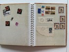 Vintage Worldwide Stamp Collection Album Mixed Used Stamps 1960s 1970s Lot