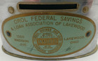 Vintage Orol Federal Savings   Loan Lakewood Ohio Advertising Metal Coin Bank
