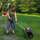 Heavy Duty 2 3hp Power Sweeper 52cc Handheld Gas Powered Broom Snow Dirt Walkway
