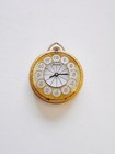 Vintage Lucorne Mechanical Pocket Watch 36mm Gold Tone Ornate Case Runs