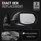 Passenger Side Mirror For Honda Cr-v Powered  Manual Fold  Heated  Convex Gla   