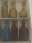 Vintage Wheaton Mini Mini Americana Glass Bottles Set Of 12 Original Box Claw  
