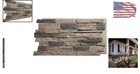 Faux Stone Wall Panel Urethane Smokeshift 49x25 5 Inch Exterior Interior