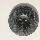 Vintage Black Vegetable Ivory Impressed Embossed Button Lot Of 3 All Different