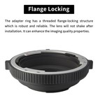 Xpimage Lens Mount Adapter Ring For Mamiya 645 Lens To Canon Eos Ef Camera
