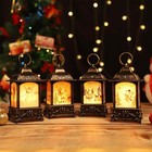 Christmas Lanterns Decorative Singing Snow Globe Musical Color Changing Lights