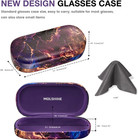 Hard Shell Leather Sunglasses Case classic Large Glasses Case For Women Men sung