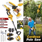 2 In 1 Cordless Pole Saw   Mini Chainsaw 6 Inch Brushless Electric Chain Saw Us