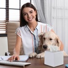 Y-in Hand Tissue Box Cover  Square Facial Tissue Holder Storage For Bathroom Van