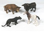 Schleich Animal Lot Farm   Wildlife Bundle Bull Longhorn Panther Foal 2012-2015