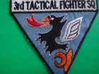 Us Air Force 3rd Tactical Fighter Squadron Patch From Vietnam War Era