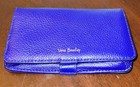 Vera Bradley Bifold Wallet Navy Blue Floral Pattern