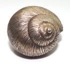 Vintage Sterling Silver 3d Nautilus Sea Shell Hollow Pill Box Fzz