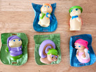 Set Of 5 Vintage 1986 Hasbro Playskool Glo Friends Figures