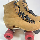 Vtg Riedell 130l Roller Skates Suede Size 7 Sure Grip Super X 4r W  Kryptos Usa
