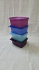 Tupperware Keep Tab Small Rectangle Air Tight Containers- Set Of 4- 500ml-colors