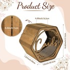 Wedding Card Box For Party  Hexagon Brown Wedding Card Boxes For Reception  W   