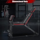 Weight Bench Adjustable Foldable Strength Training Full Body Workout Incline Gym