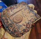 Antique Worlds Fair 1939 New York Purse Tapestry Trylon Perisphere Super Rare